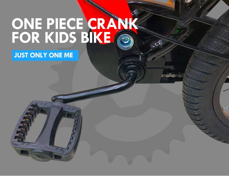 Strong steel one piece crank bike