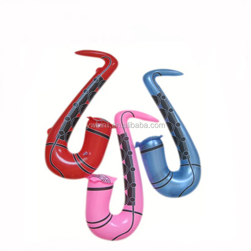 60cm Inflatable Saxophone Phthalate Free Pvc Air Saxophone For Party