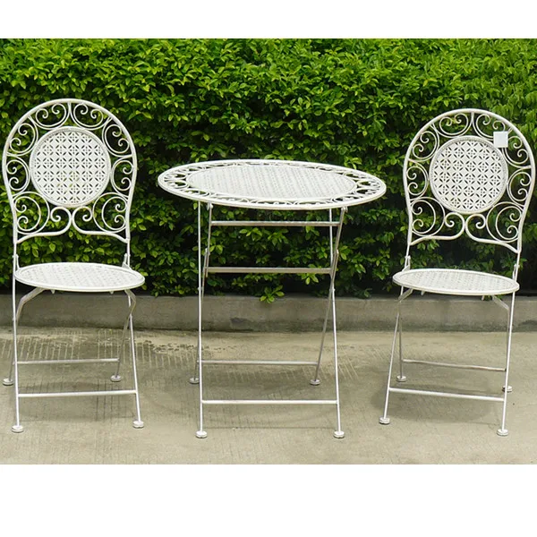 Simple Folding Metal White Wholesale Bistro Sets Buy Wholesale Bistro