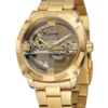 FORSINING 2018 Auto Mechanical Watch Men Stainless Steel Oem Watches Men Luxury Brand Automatic Unique Watches Golden Skeleton