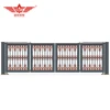 Aluminum villa double open folding sliding swing door fence gate -L968A