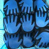 Five finger deshedding pet hair remover for cat and dog pet grooming glove