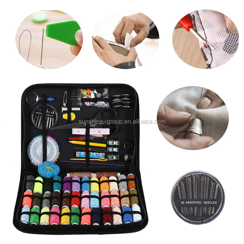 Sewing Kit Professional Sewing Tools Set Plastic Box Travel Sewing