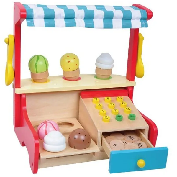 Children Pretend Toys Kitchen Play Set Wooden Furniture promotional toys