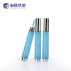 Cosmetic dual layer round applicator container syringe shaped unique airless injection 10ml 15ml eye cream bottles