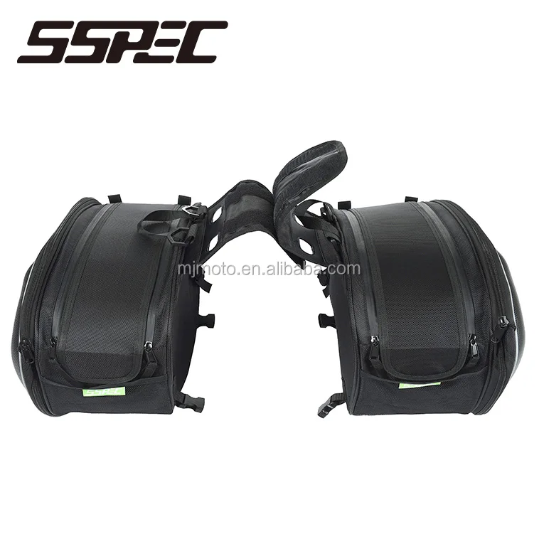 Carbon Fiber Motorcycle Saddle Bag Saddlebags Luggage Suitcase