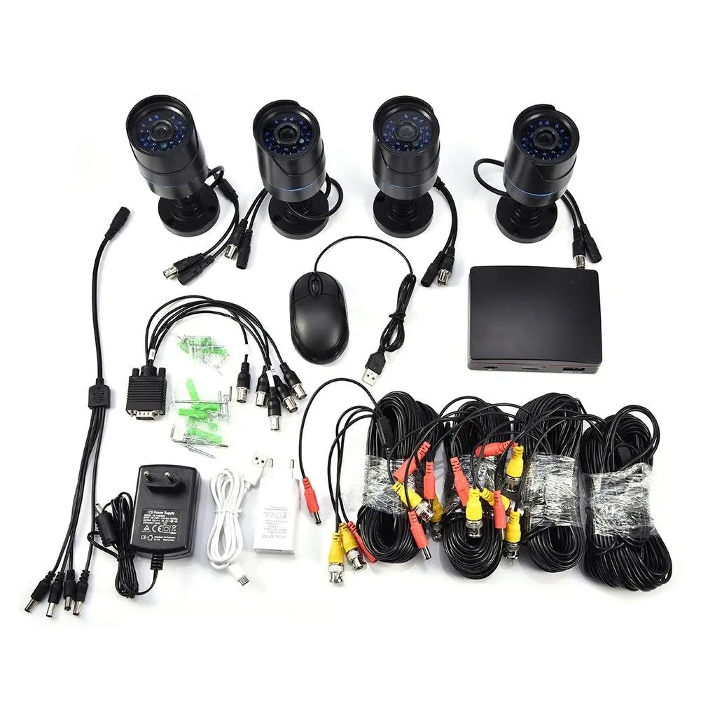 Get Quotations · 4CH DVR Video Recorder Security System 1080N AHD  Surveillance Camera 720P IR Night Vision IP66
