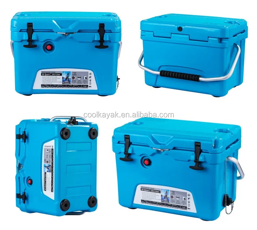 20qt plastic rotomolded outdoor locking coolers tan color insulated ice