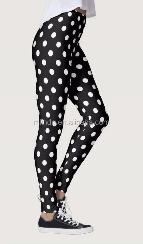 polka dot gym leggings