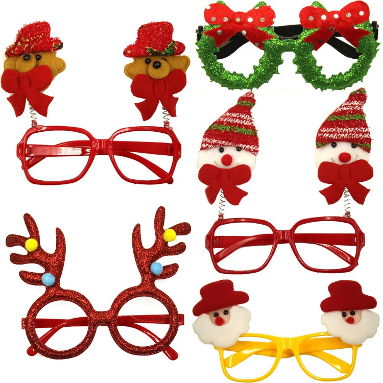 N//V Navidad Gafas de Dibujos Animados Fiesta de cumplea/ños Regalos navide/ños Gafas de Navidad Gafas de cumplea/ños Ojos de Papel Gafas