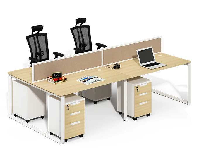 Standard sizes of office workstation 4 person modern office desks and workstations
