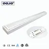 motion sensor dimming Extendable Ceiling lighting Fixture hospital integrated emergency battery double tube led wrap light