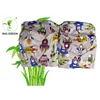 Colorful soft printed minkee cloth diaper with insert