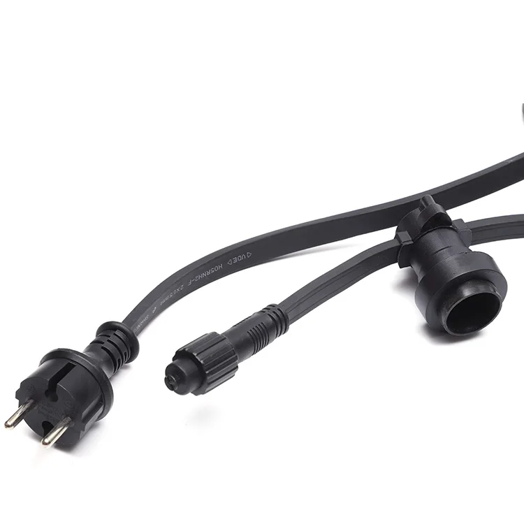 Waterproof Connectable Flat Cable 2x1.5mm2 Outdoor Festoon Lighting Ip65 100m