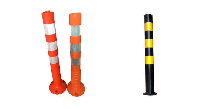 Reflective Road Marker Posts T-TOP Traffic warning Delineator Post Stack Cone Bollard