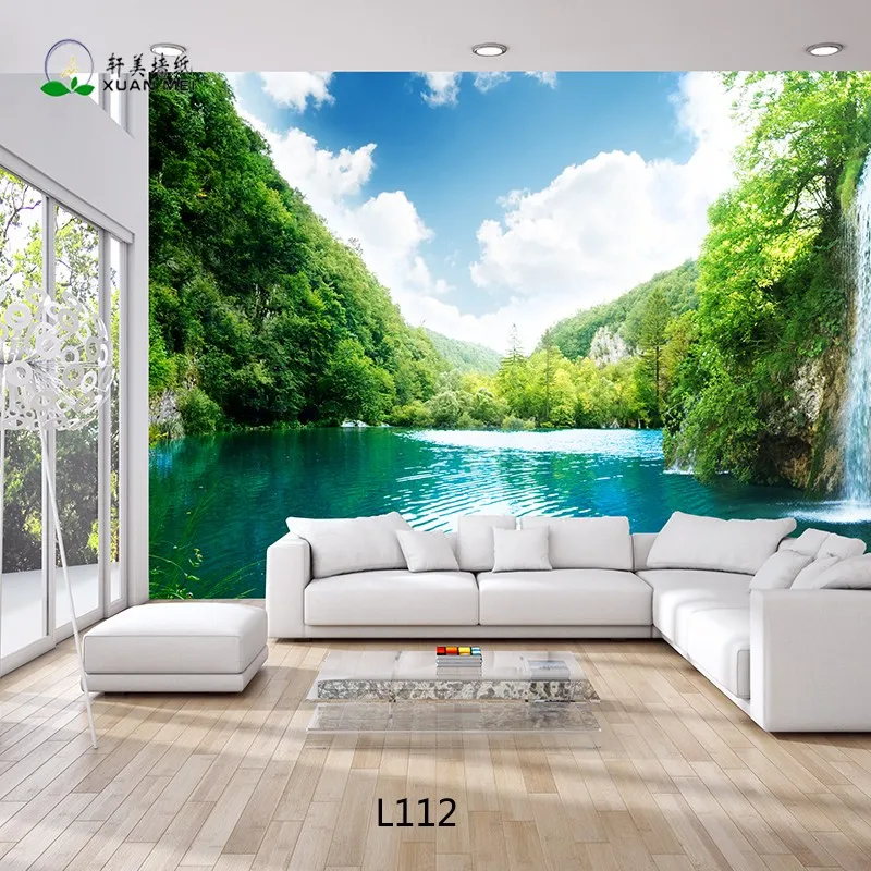 Beautiful Landscape 3d Wallpaper Customized Living Room Wall Paper
