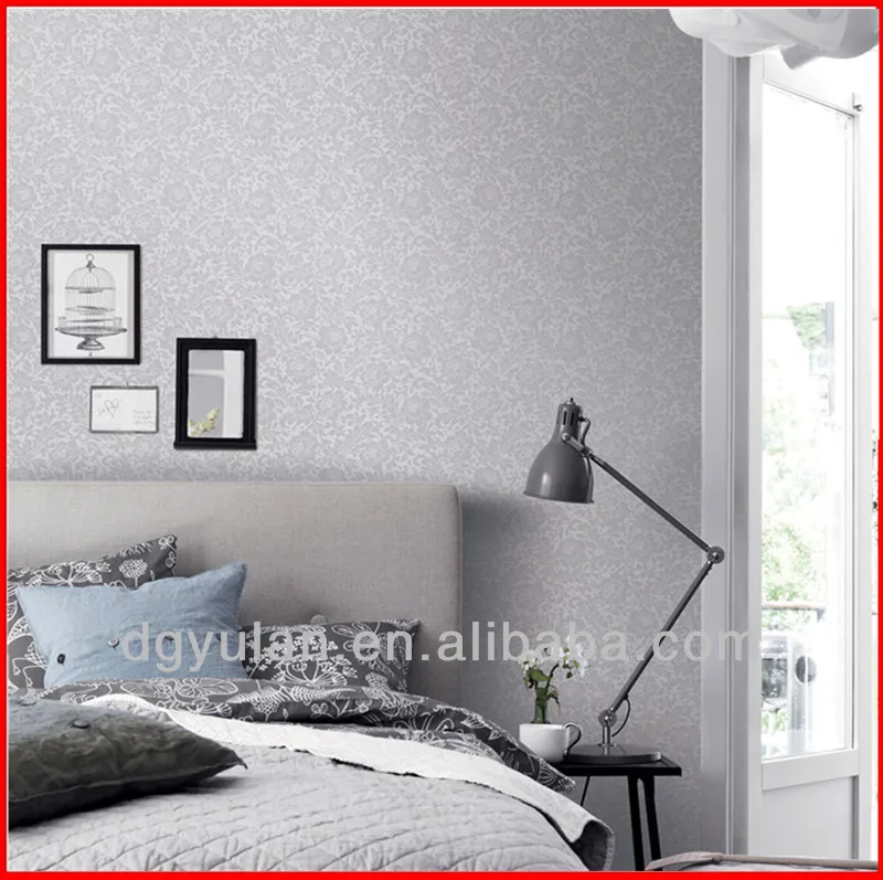 Grey Elegant Flowers Design 70cm Non Woven Country Style Wallpaper For Bedroom Buy Wallpaper For Bedroom Non Woven Wallpaper Country Style Wallpaper