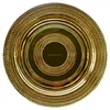 High Quality Wholesale Restaurant Dinner Plates Gold Silver Trim Glass Charger Plate