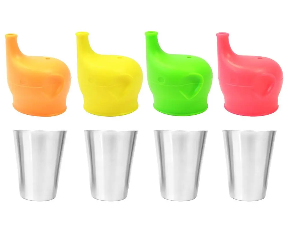 Bpa Free Dishwasher Safe Rimless Design 10oz 4 Pack Stainless Steel