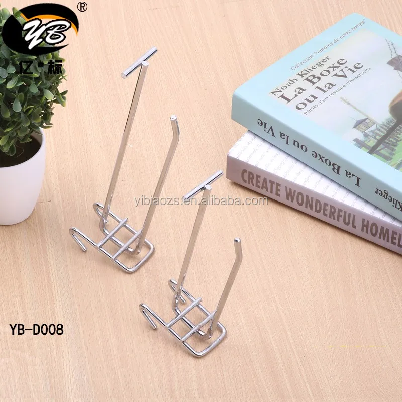 White Black Silver Color Wire Mesh Chrome Hanger Metal Gridwall Goods