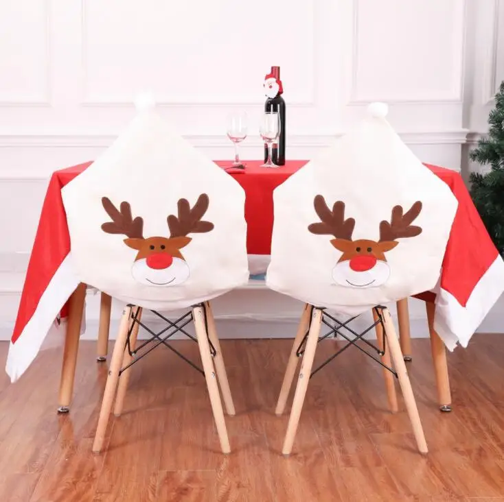 Wholesale Christmas Ornament Christmas Dining Chair Covers