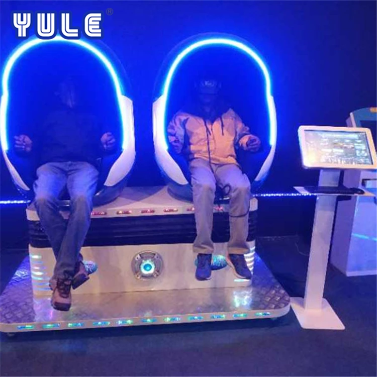 Factory price Best quality Virtual Reality 2 Seats VR Amusement Game 9d VR egg cinema simulator with 9d glasses