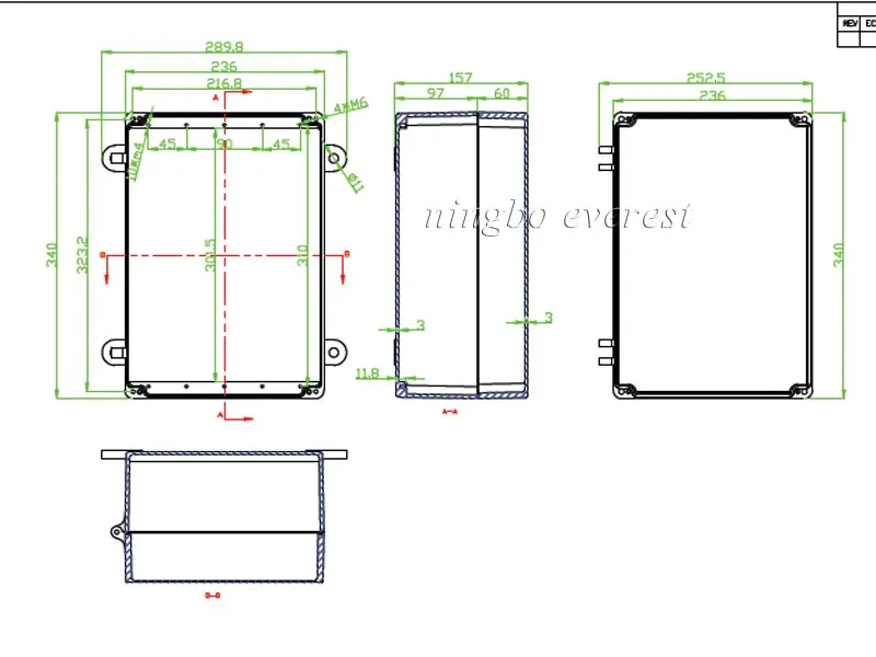 Ip68 Waterproof Electrical Junction Boxes Aluminum Clamshell Enclosure Buy Aluminum Clamshell