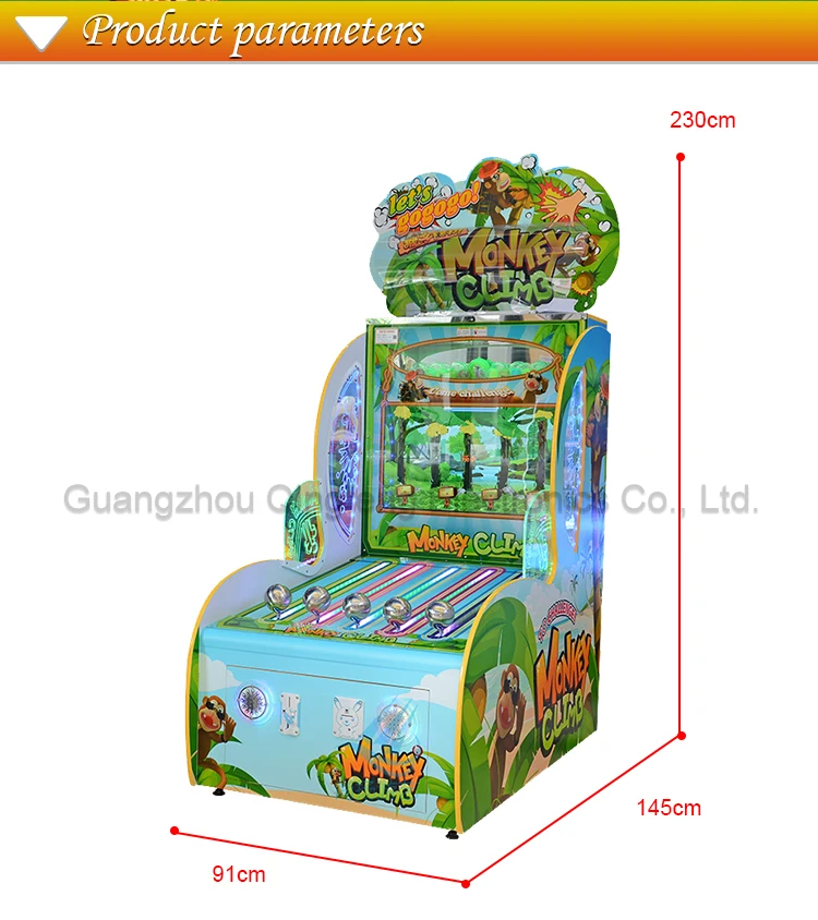  animation City Children's coin game mechanical and electrical entertainment equipment  monkeys climb 