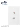 ABS material 2 port face plate wall jack