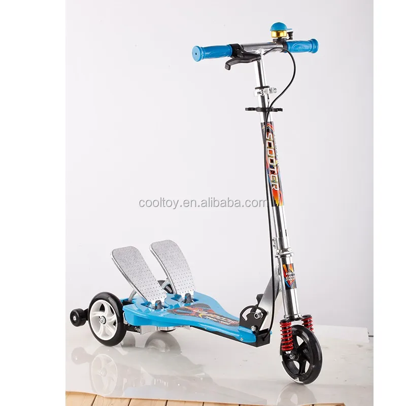 Three Wheels Folding Dual Pedals Kick Scooter For Kids Buy Dual
