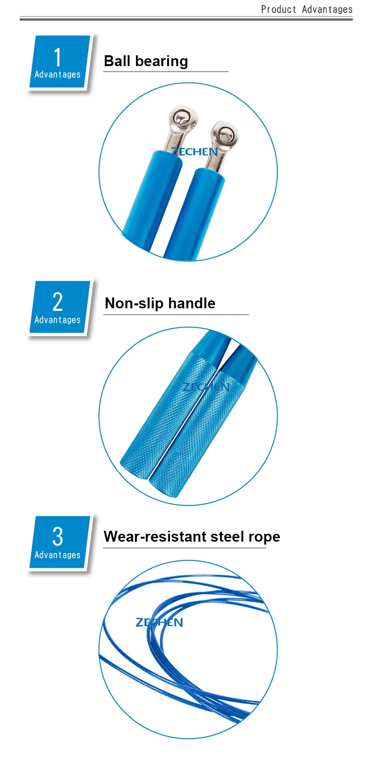 CrossFit Aluminum Jumping Rope With 4 High-Grade Metal Ball bearingCrossFit Aluminum Jumping Rope With 4 High-Grade Metal Ball bearing