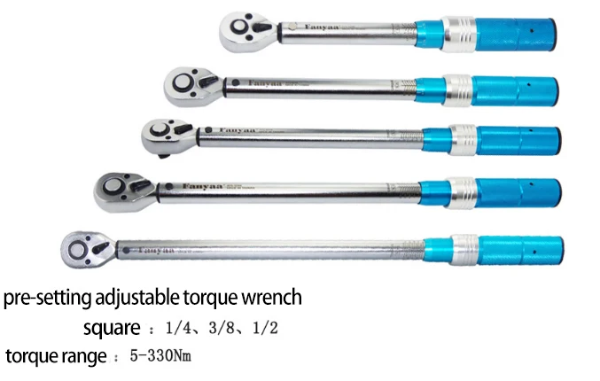 Torque wrench settings chart