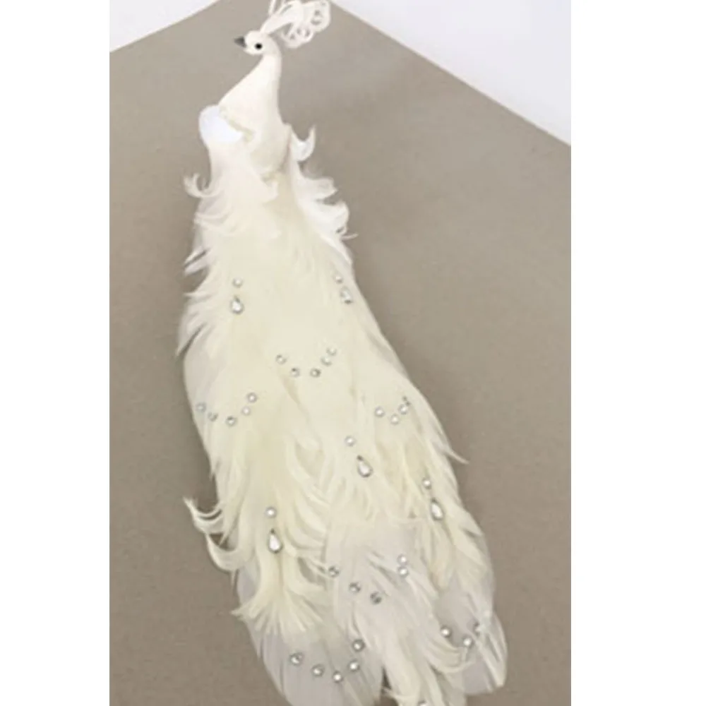 Factory Custom Holiday Decorations Craft White Peacock Buy Decoration
