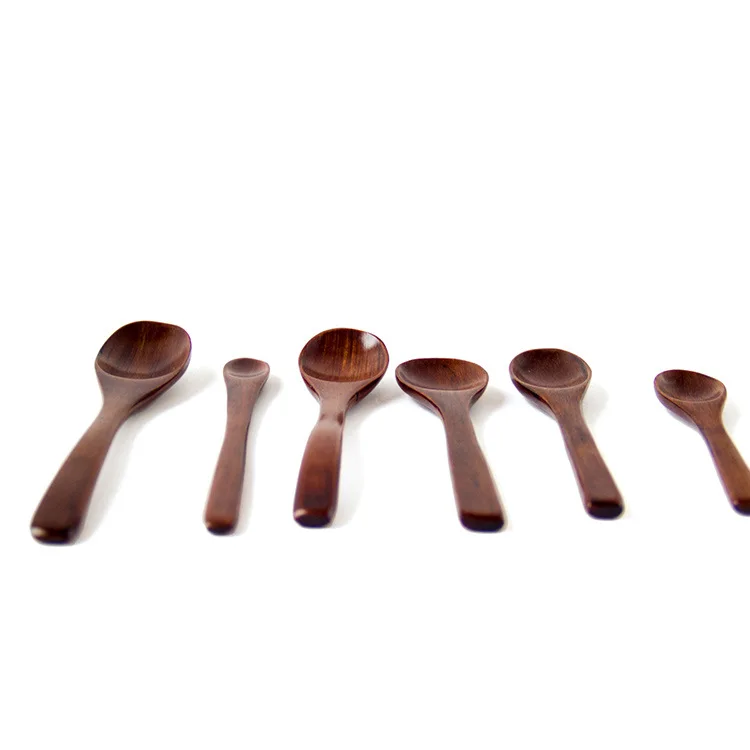 FQ brand ice cream customized soup yogurt feeding small wooden baby spoon