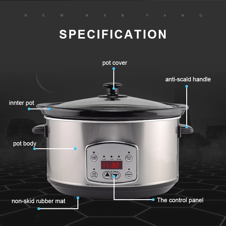 Deluxe kitchenware multi electric cooker industrial professional slow cooker