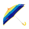 190T Pongee cute umbrella for Matching color curve handle top rainbow umbrella colorful umbrella children
