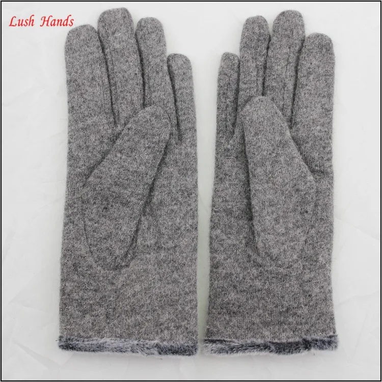 2016 Hot Sale Woolen Gloves Cotton With bowknot
