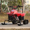 two way rubber tracks ski sledge scooter snowmobile with disc braking
