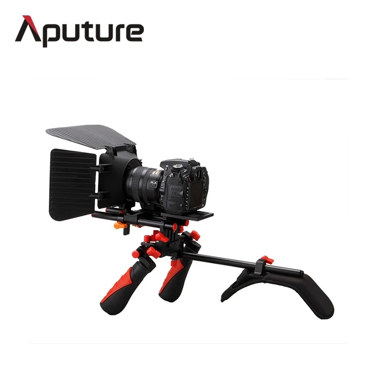 Aputure high quality DSLR Camera shoulder rigs stabilizer with Matte Box for DV Camcorder and Follow Focus