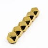 Customized gold whiskey stones food grade stainless steel 304 ice cube