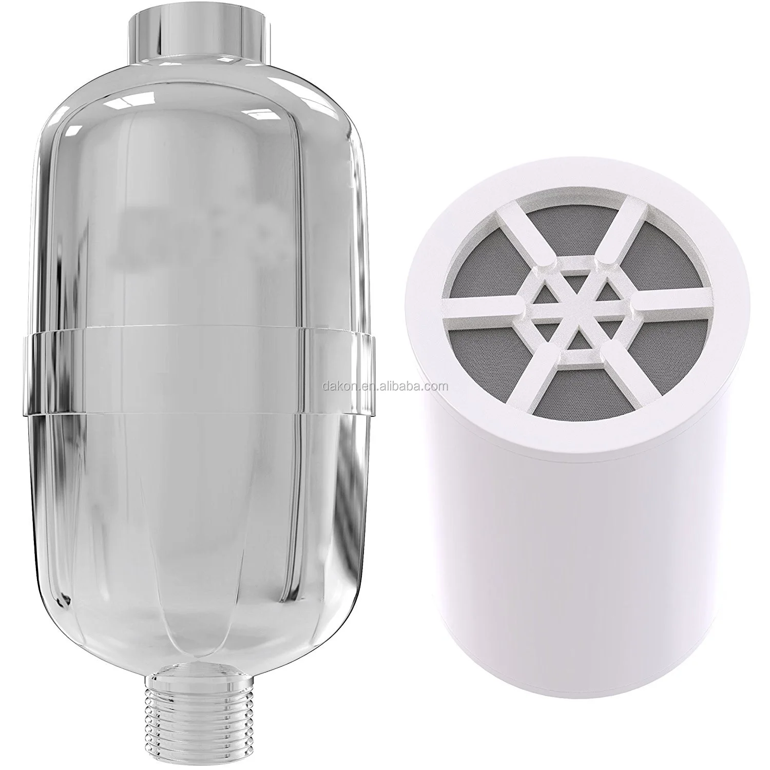 Shower Filter Cartridge Removes Chlorine,Hard Water & Harmful Substances With 2 Replaceable 10
