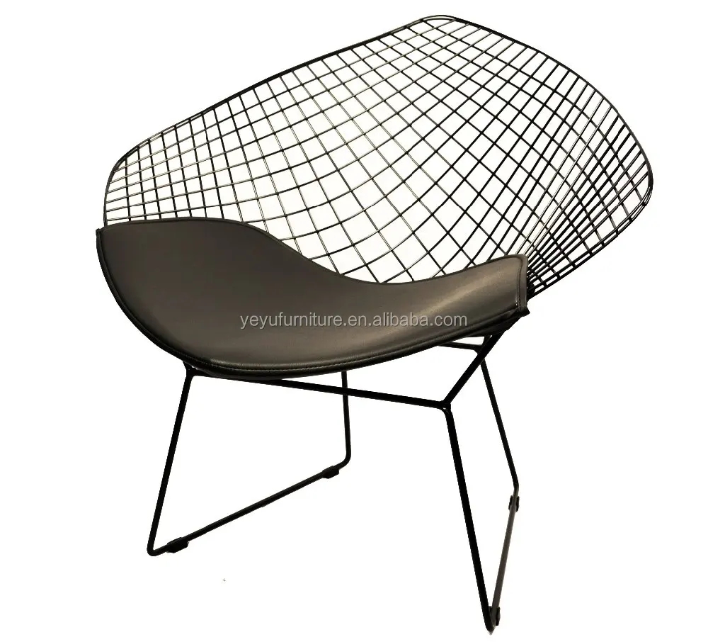 Loft Wire Mesh Diamond Bertoia Chair With Pad Living Room