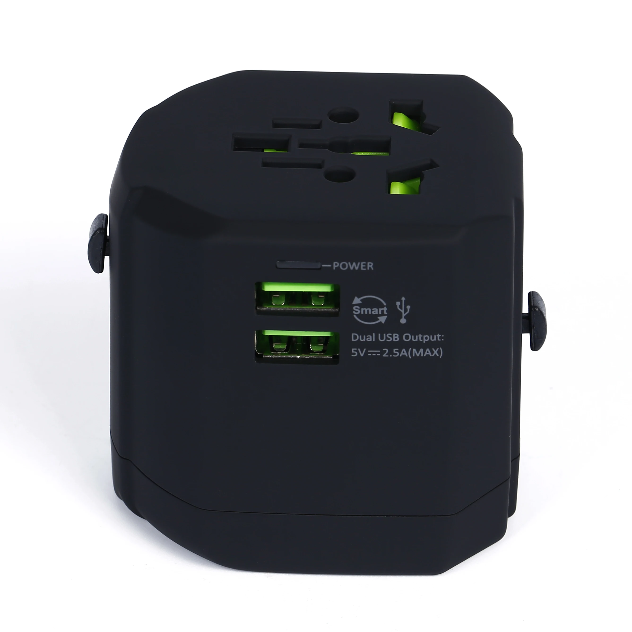 
Best seller Multi-color 2.5A Dual USB travel Charger adapter for iPhone/iPad for worldwide using <span style=