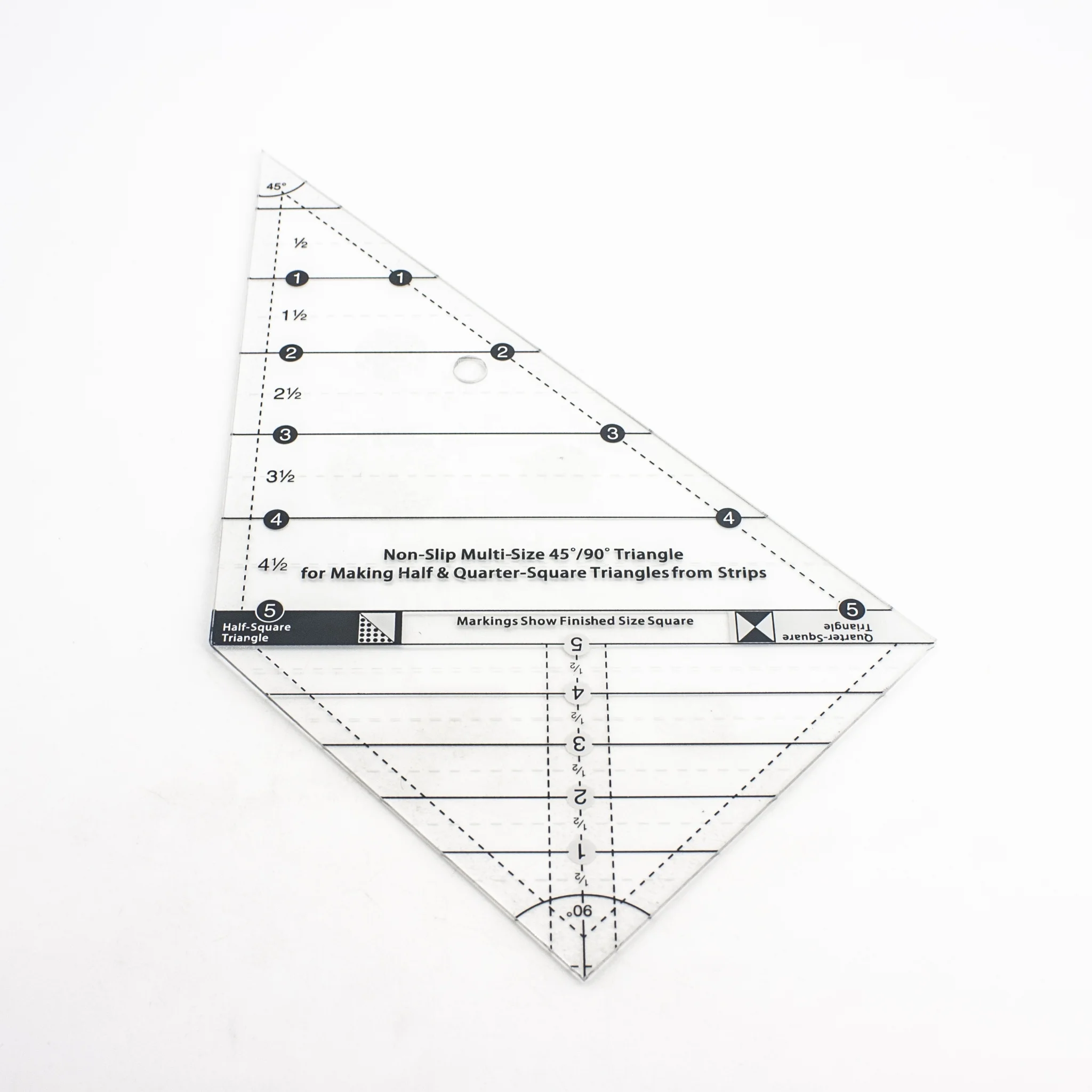 Acrylic Non-slip Multi-size 45/90 Degree Triangle Quilting Ruler For - How To Measure Length For A 45 Degree Cut