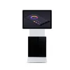 Multi touch free standing rotate totem floor stand 55 inches led digital signage with rotatable screen