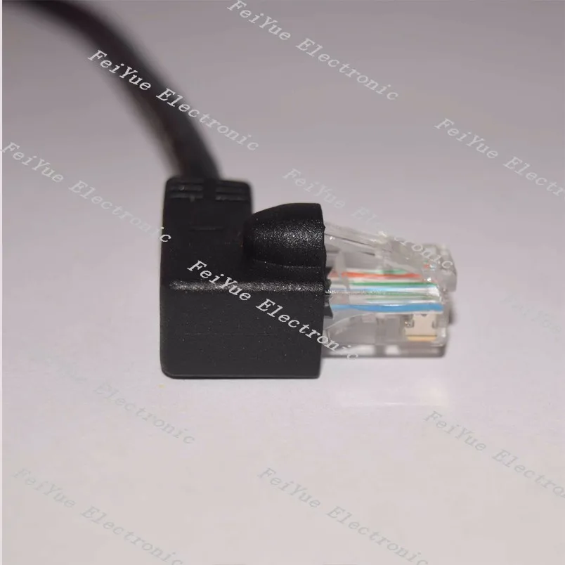 Rj50 Cable Right Angle To Straight Male/male 90degree 10p10c