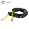 12 x1.5 Black Polyamide 12 brake hoses yellow cover with Fittings for trailer