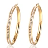 Cheap China Factory 18K Gold African Small Crystal Earring Simple Design Handmade Ear Stud Models For Women