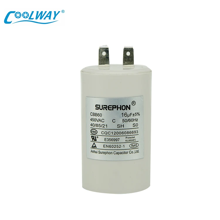 High Quality Refrigeration Parts / Tools Cbb60 250V 300V 400V 450V Motor Run Starting Capacitor for Air ConditIoning