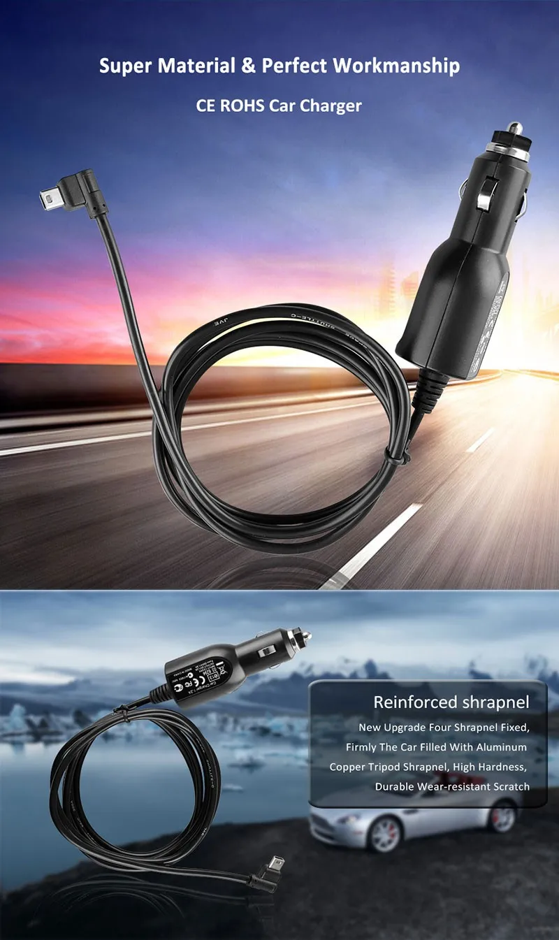 2020 For Tomtom/garmin Gps Universal Portable Custom Usb Car Charger